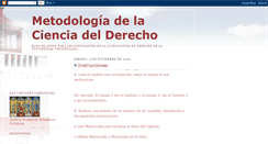 Desktop Screenshot of metodologiadelacienciadelderecho.blogspot.com