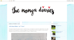 Desktop Screenshot of nonyadiaries.blogspot.com