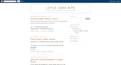 Desktop Screenshot of littlecodebits.blogspot.com