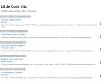Tablet Screenshot of littlecodebits.blogspot.com