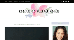 Desktop Screenshot of cocinademuertelenta.blogspot.com