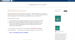 Desktop Screenshot of formedinfaith.blogspot.com