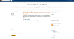 Desktop Screenshot of michiganrawfoodblog.blogspot.com