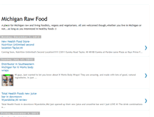 Tablet Screenshot of michiganrawfoodblog.blogspot.com