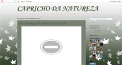 Desktop Screenshot of caprichodanatureza.blogspot.com