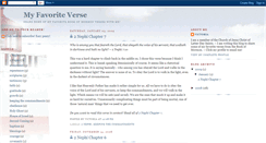 Desktop Screenshot of myfavoriteverse.blogspot.com