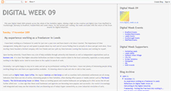 Desktop Screenshot of digitalweek09.blogspot.com