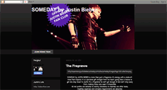 Desktop Screenshot of justinbiebersomeday.blogspot.com