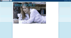 Desktop Screenshot of missworldphoto.blogspot.com