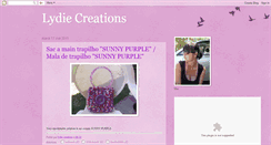 Desktop Screenshot of lydiecreations.blogspot.com