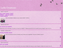 Tablet Screenshot of lydiecreations.blogspot.com