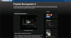 Desktop Screenshot of peptide-bioregulators.blogspot.com