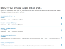 Tablet Screenshot of barneysusamigosjuegos.blogspot.com