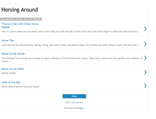 Tablet Screenshot of horsingaroundonline.blogspot.com
