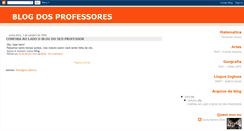 Desktop Screenshot of blogdosprofessoresro.blogspot.com