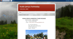 Desktop Screenshot of kualapenyuhomestay.blogspot.com