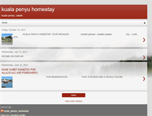 Tablet Screenshot of kualapenyuhomestay.blogspot.com