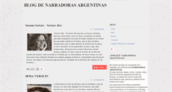 Desktop Screenshot of narradorasargentinas.blogspot.com