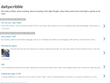 Tablet Screenshot of dailylitescribble.blogspot.com
