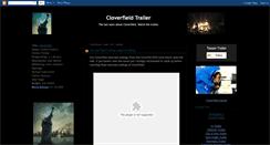 Desktop Screenshot of cloverfield--trailer.blogspot.com