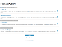 Tablet Screenshot of fatihah--mydiary.blogspot.com