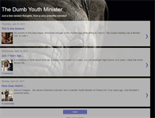 Tablet Screenshot of dumbyouthminister.blogspot.com