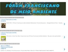 Tablet Screenshot of forumfranciscano.blogspot.com