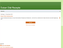 Tablet Screenshot of dukan-rezepte.blogspot.com