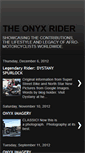 Mobile Screenshot of onyxrider.blogspot.com
