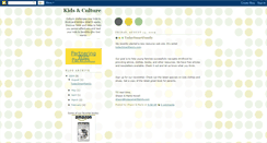 Desktop Screenshot of kidsnculture.blogspot.com