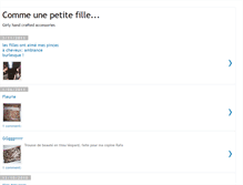 Tablet Screenshot of commeunepetitefille.blogspot.com