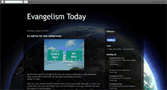 Desktop Screenshot of evangelism-today.blogspot.com