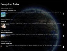 Tablet Screenshot of evangelism-today.blogspot.com