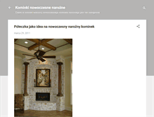Tablet Screenshot of kominki-nowoczesne-narozne.blogspot.com