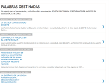Tablet Screenshot of palabrasobstinadas.blogspot.com