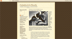 Desktop Screenshot of ciudadeladelafilosofia.blogspot.com