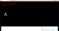 Desktop Screenshot of colinfansiteitaly.blogspot.com