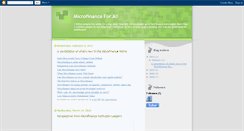 Desktop Screenshot of microfinance4all.blogspot.com