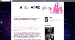 Desktop Screenshot of alittlemoreglitter.blogspot.com