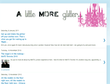 Tablet Screenshot of alittlemoreglitter.blogspot.com