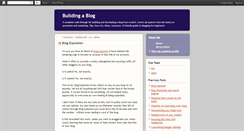 Desktop Screenshot of building-a-blog.blogspot.com