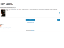 Tablet Screenshot of hornspeak.blogspot.com