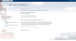 Desktop Screenshot of ppt-vba.blogspot.com