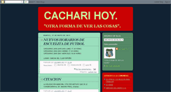 Desktop Screenshot of cacharihoy.blogspot.com