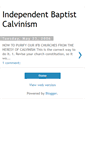 Mobile Screenshot of ifbcalvinism.blogspot.com