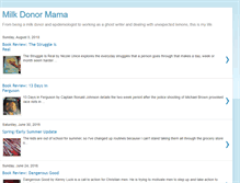 Tablet Screenshot of milkdonormama.blogspot.com