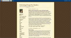 Desktop Screenshot of frogsforsnakes.blogspot.com