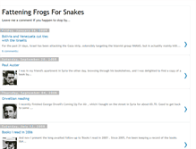 Tablet Screenshot of frogsforsnakes.blogspot.com