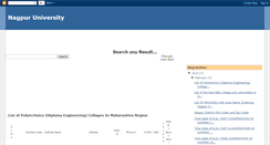 Desktop Screenshot of nagpuruniniversity.blogspot.com