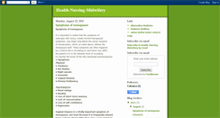 Desktop Screenshot of health-nursing-midwifery.blogspot.com